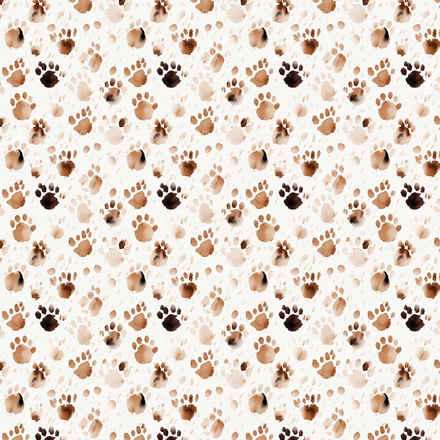 Paw and Whisker 21250606 01 Tan Paw Prints Camelot Fabrics