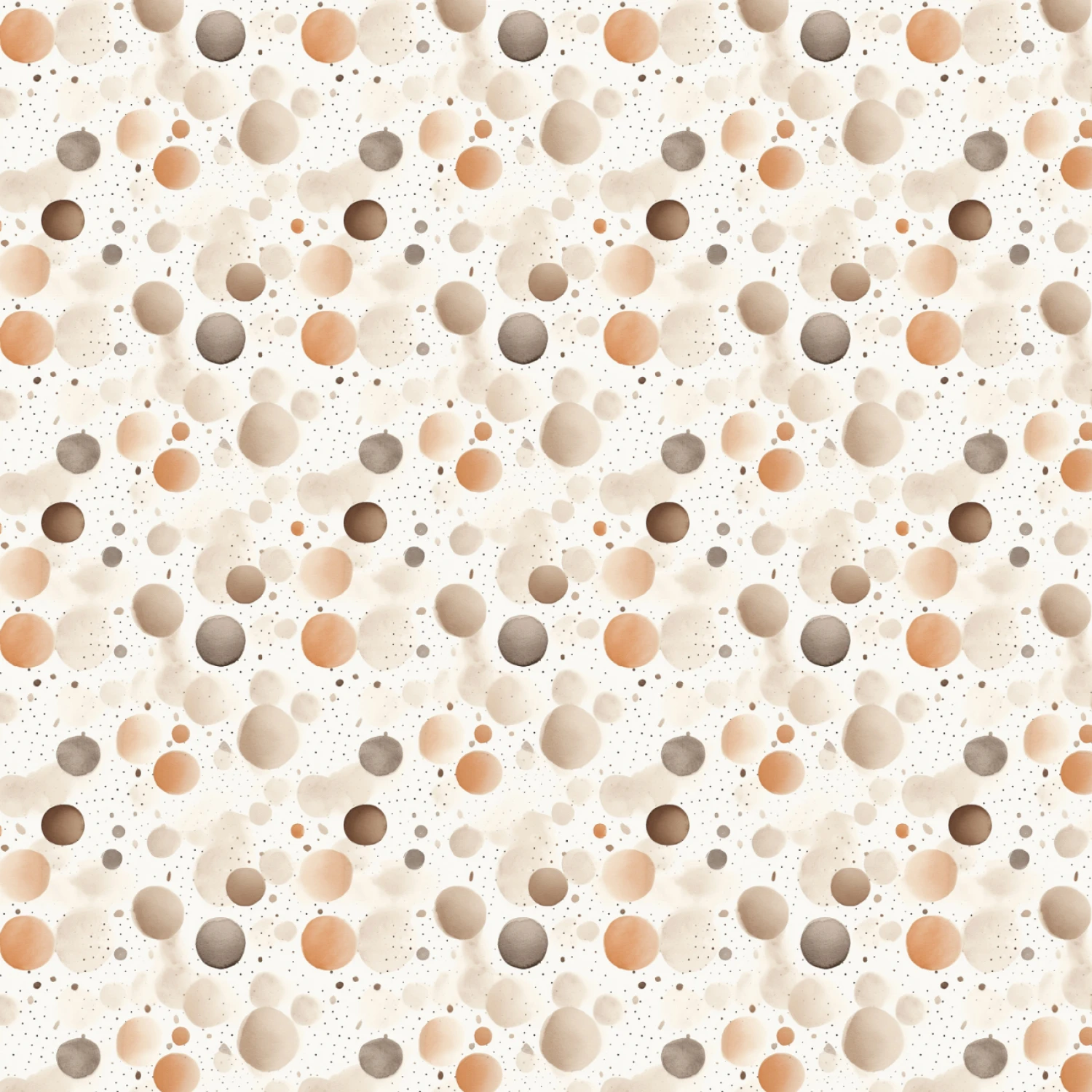 Paw and Whisker 21250607 01 Tan Watercolour Dots Camelot Fabrics