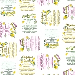 Make Lemonade 78438 09 White Words, Benartex Kanvas