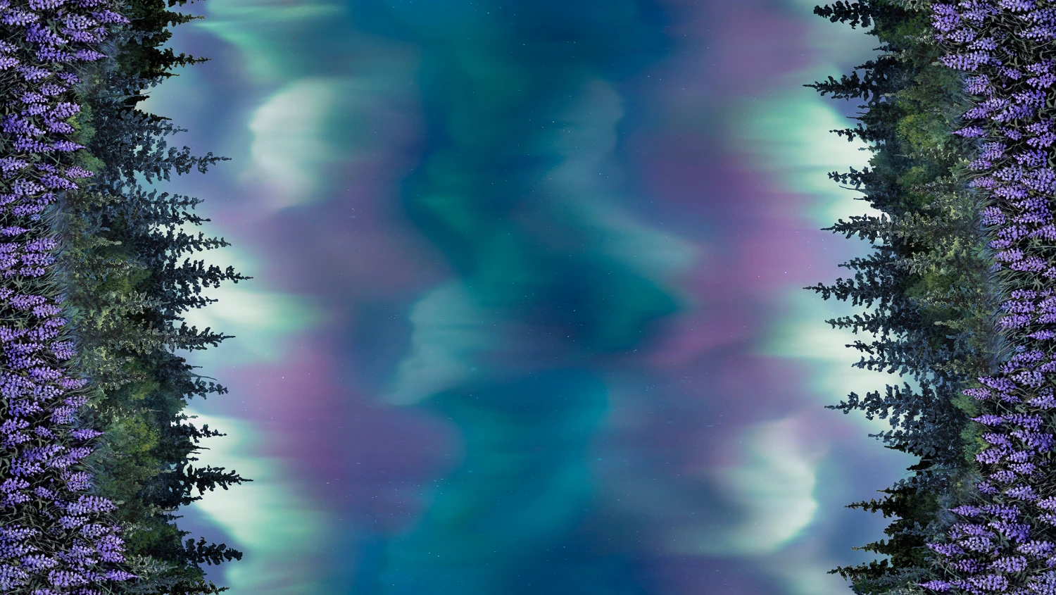 Auroras Passage 6434 MU Border to Border Yardage P and B Textiles
