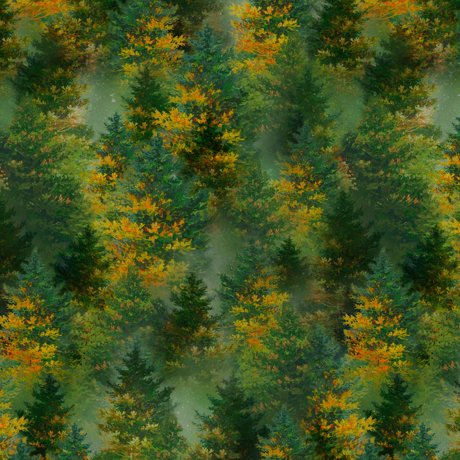 Fireside Serenity 6251 DG Allover Trees P and B Textiles
