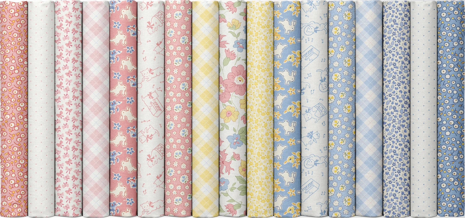 Aunt Grace Rock My Baby 30s Print Jelly Roll Strips Marcus Fabrics