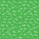 Glow O Saurus 12970G 44 Green Tonal Glow in the Dark Dino Skeletons Benartex