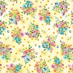 Sunshine Days 14329 33 Bouquets Yellow Benartex