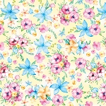 Cottontail Farms 14413 33 Yellow Flower Garden Benartex