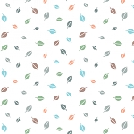 Cozy Forest Flannel 14712F 09 White Leaves Benartex