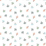 Cozy Forest Flannel 14714F 09 White Forest Mushrooms Benartex