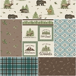 Lets Get Lost in the Woods Off White Collection 1 Yard Bundle Riley Blake