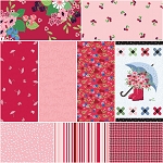 Cloudburst Red 9 x 1 Yard Bundle Riley Blake