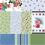 Cloudburst White 9 x 1 Yard Bundle Riley Blake