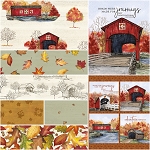 Covered Bridges in Fall Cream 8 x 1 Yard Bundle Riley Blake