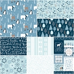Winter Magic Blue 8 x 1 Yard Bundle Riley Blake