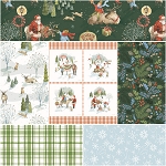 Santas Tree Farm Forest 6 x 1 Yard Bundle Riley Blake 