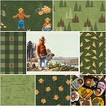 Friends of Smokey Bear Forest 8 x 1 Yard Bundle Riley Blake