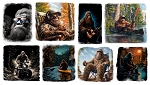 Gone Squatchin Bigfoot 23813 Wht Panel Repeat 3 Wishes
