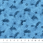 Stars and Stripes 13 27886 44 Med Blue Tonal Eagles Northcott