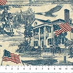 America 250 Stonehenge 28372 49 Navy Toile Washington Northcott