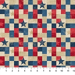 American Heartland 28731 12 Patchwork Americana Northcott