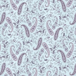 Twilight Garden Flannel 3193F 17 Paisleys Light Blue Henry Glass