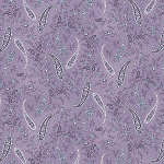 Twilight Garden Flannel 3193F 55 Paisleys Purple Henry Glass