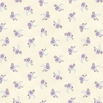 Twilight Garden Flannel 3194F 44 Cresent Flowers Cream Henry Glass