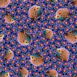 Midnight Garden 3551 55 Hedgehogs Blank Quilting