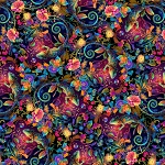 Midnight Garden 3554 75 Geckos Blank Quilting