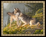 Companions 46002 Wolves 36 Inch Digital Panel Elizabeth Studio