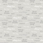 Sweet Dreams Flannel 53875F 2 Grey Words Windham