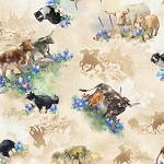 Round Up 597881 Longhorns Oasis Fabrics