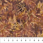 Scenic Settings Batik 83233 377 Bear and Cubs Banyan Batik Northcott