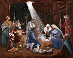 Nativity AL56982C1 36 Inch Digital Panel David Textiles