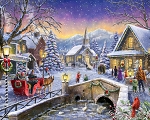 Bringing the Christmas Tree AL57492C1 36 Inch Digital Panel David Textiles