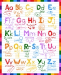 Color My World BQ4090 Alphabet 36 Inch Digital Panel Blank Quilting
