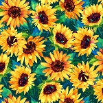 Sundance Sunflowers CD3301 Hunter Timeless Treasures