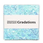 New Stonehenge Gradations Crystal 470 5 Inch Charm Square Chip Northcott
