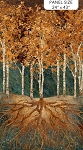Rooted Stonehenge DP28765 69 Tree Roots Panel Northcott