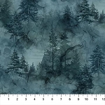 Altitude DP29163 47 Dk Blue Tonal Trees Northcott