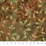 Stonehenge Organics DP29307 38 Dk Rust Leaves Northcott