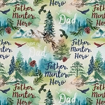 Green I Love You Father DX30441C1 Digital Print David Textiles