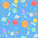 Playtime Flannel Prints F10450 B Blue Space Maywood Studio