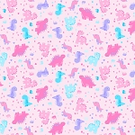 Playtime Flannel Prints F10452 P Pink Dinosaur Flannel Maywood Studio