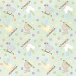 Little Chicks Flannel F10561 G Green Pull Toys Maywood Studio