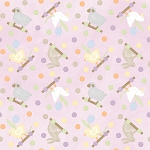 Little Chicks Flannel F10561 VR Purple Pull Toys Maywood Studio