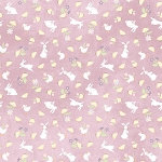 Little Chicks Flannel F10563 VR Purple Bunnies Chicks Maywood Studio