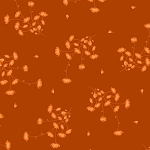 Harvest Rose Flannel F10633 O Little Sprig Orange Maywood Studio