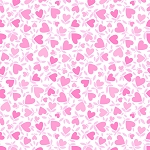 Playtime Flannel Basics F10693 P Hearts Maywood Studio