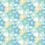 Flannel Dinosaurs F14697 Blue Riley Blake