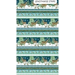 Woodland Woolies Flannel F27262 49 Deer Border Northcott