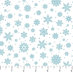 Woodland Woolies Flannel F27267 10 White Snowflakes Northcott